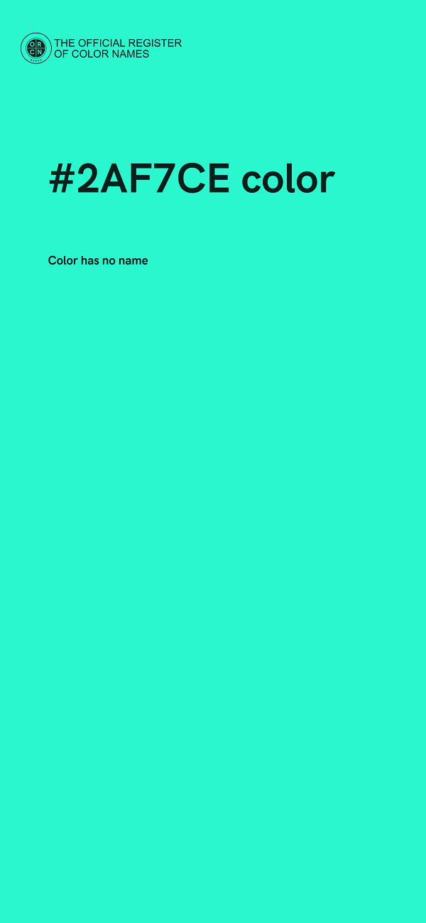 #2AF7CE color image