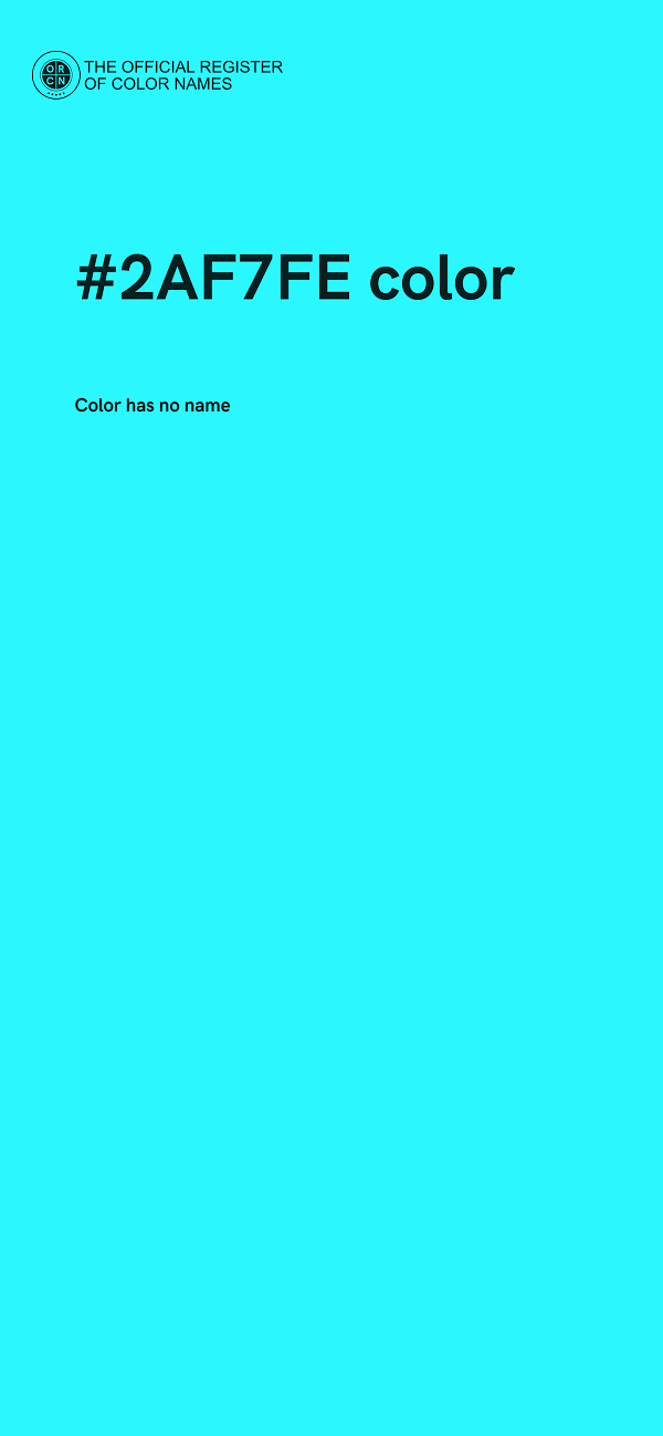 #2AF7FE color image