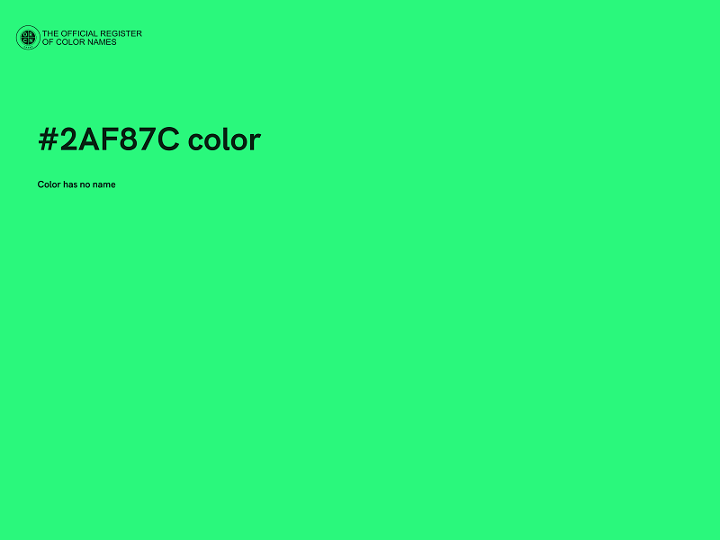 #2AF87C color image