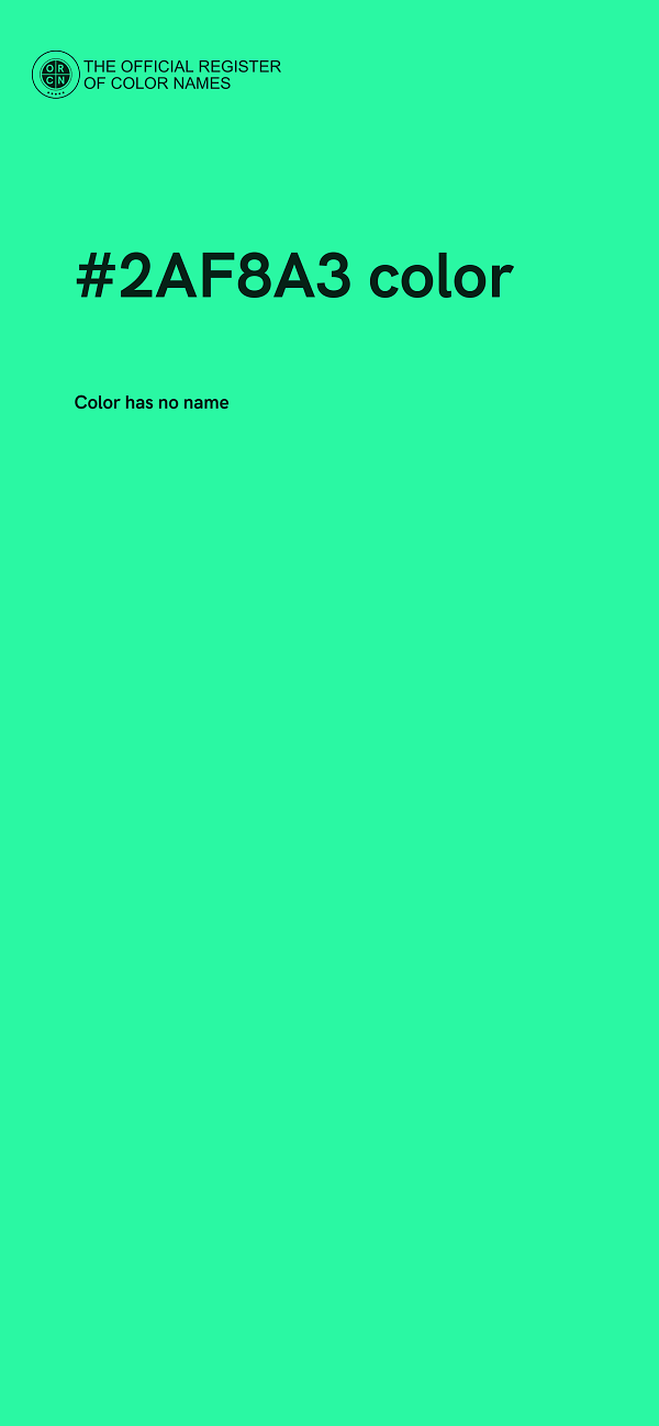 #2AF8A3 color image