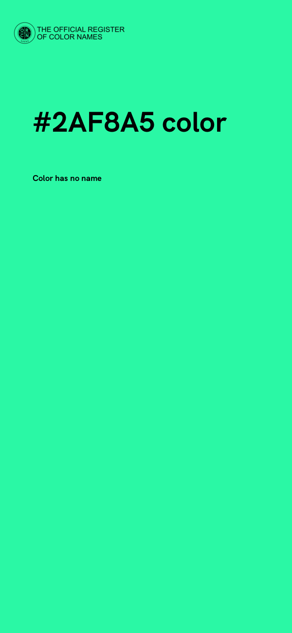 #2AF8A5 color image