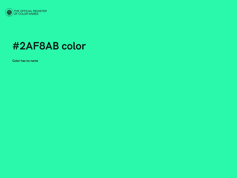 #2AF8AB color image