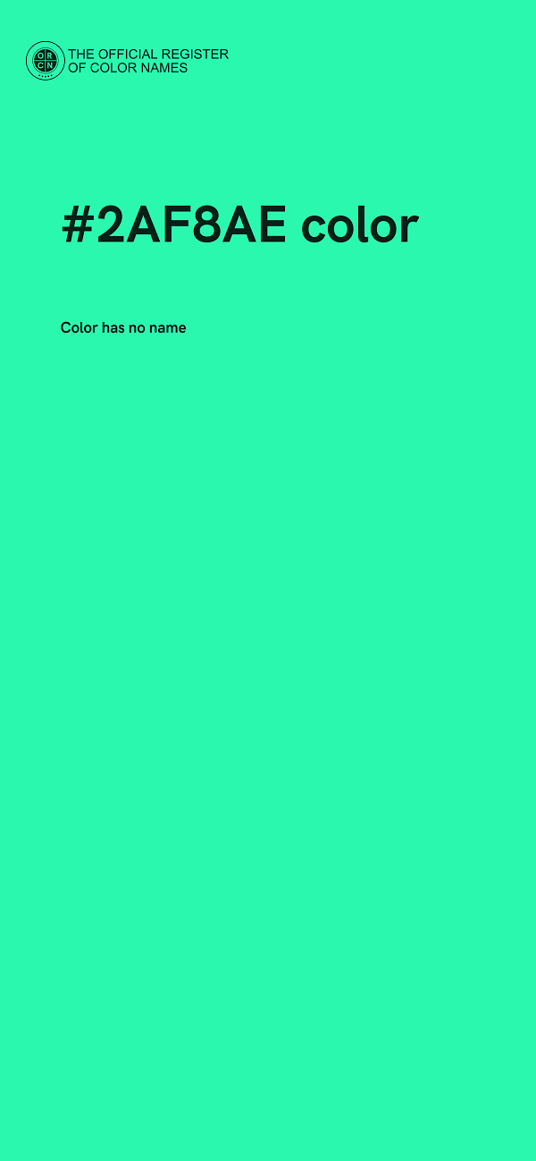 #2AF8AE color image