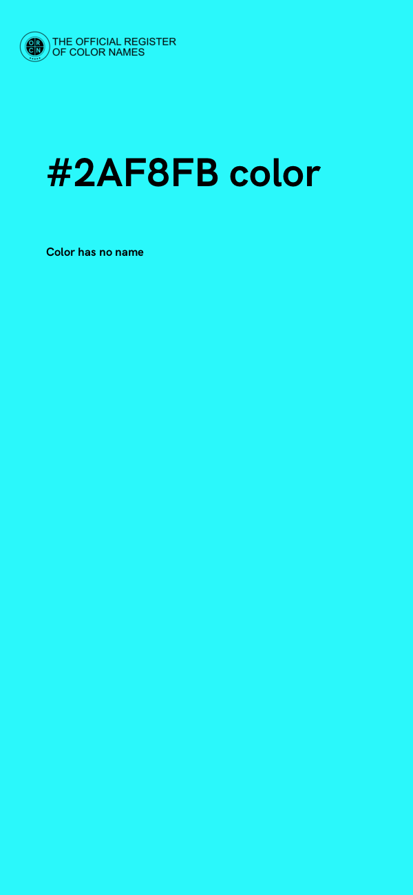 #2AF8FB color image