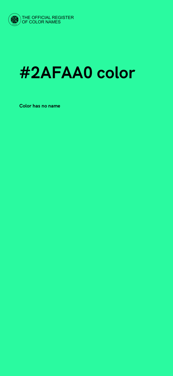 #2AFAA0 color image