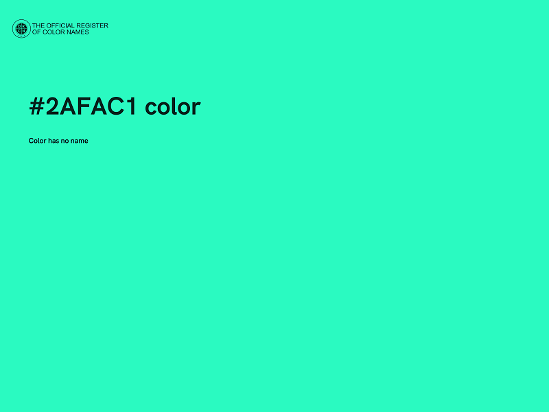 #2AFAC1 color image