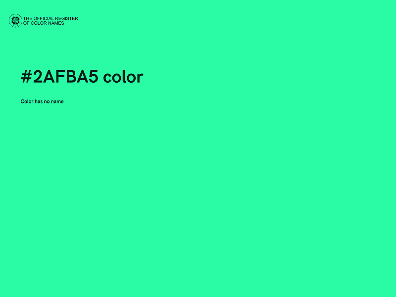 #2AFBA5 color image