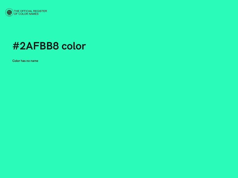 #2AFBB8 color image