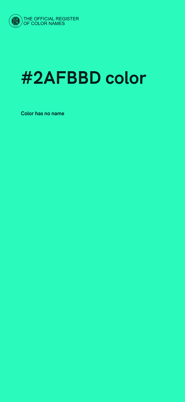 #2AFBBD color image
