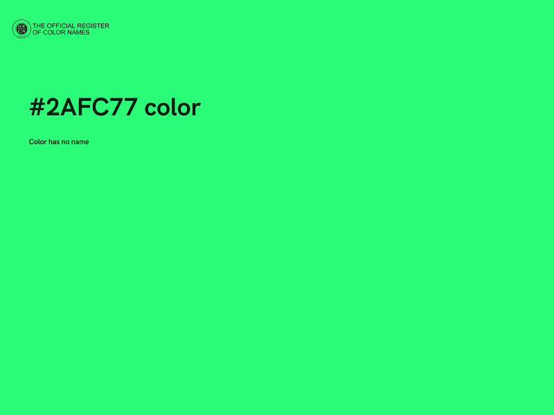 #2AFC77 color image