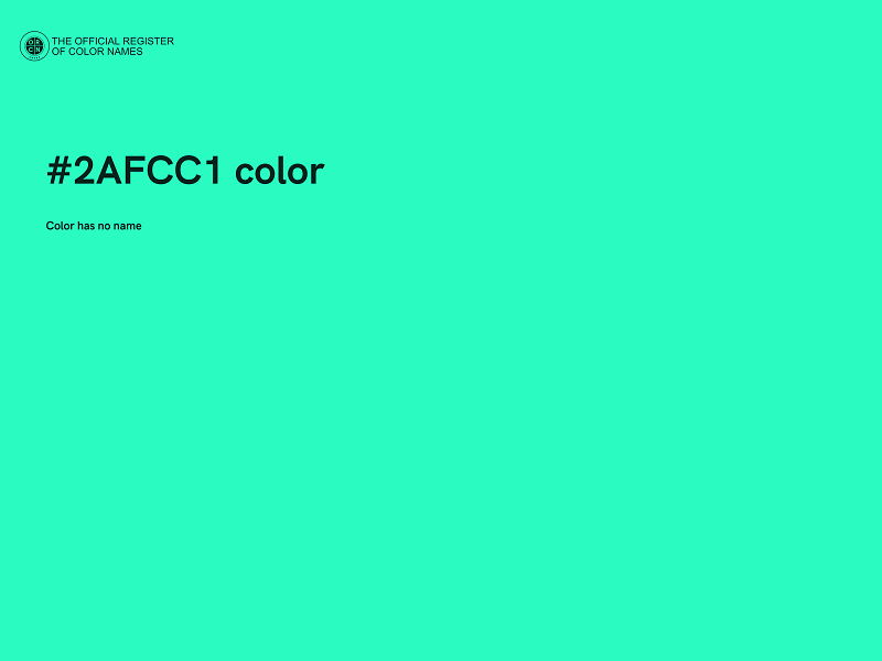 #2AFCC1 color image