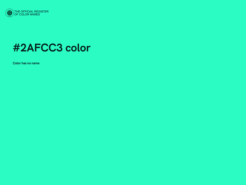 #2AFCC3 color image