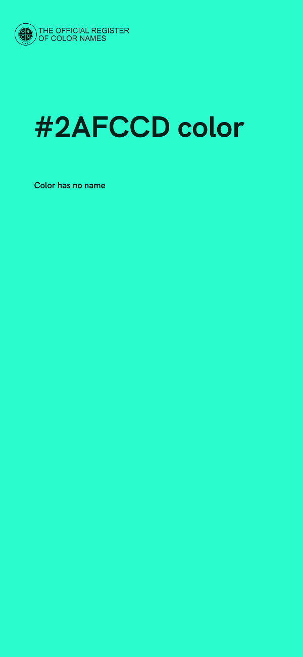 #2AFCCD color image