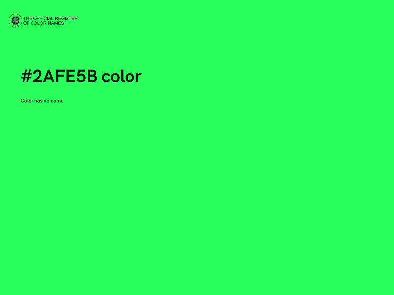#2AFE5B color image