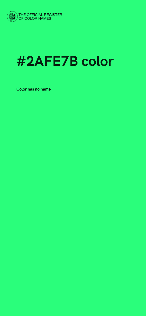 #2AFE7B color image