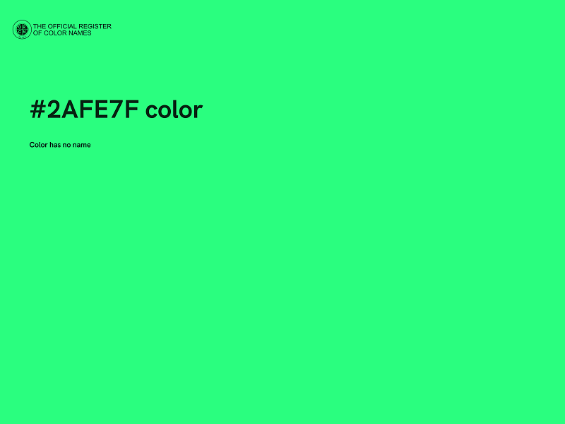 #2AFE7F color image