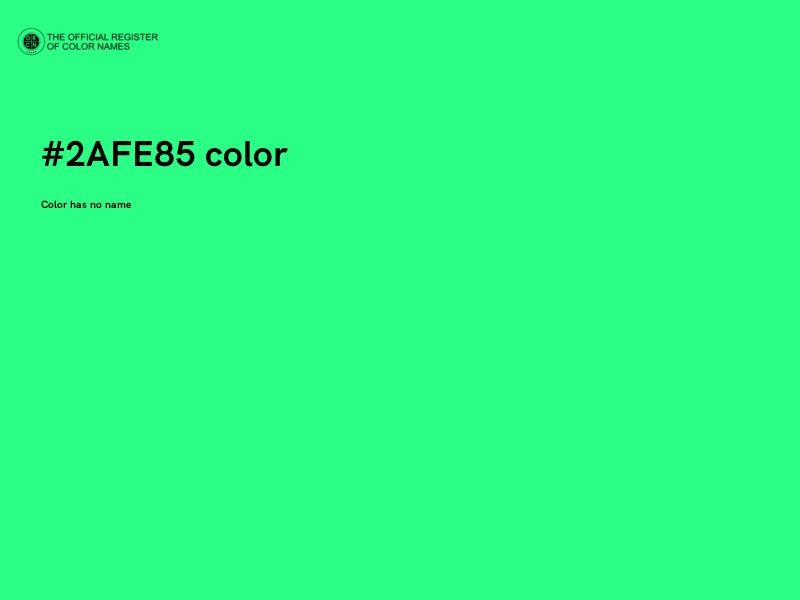 #2AFE85 color image