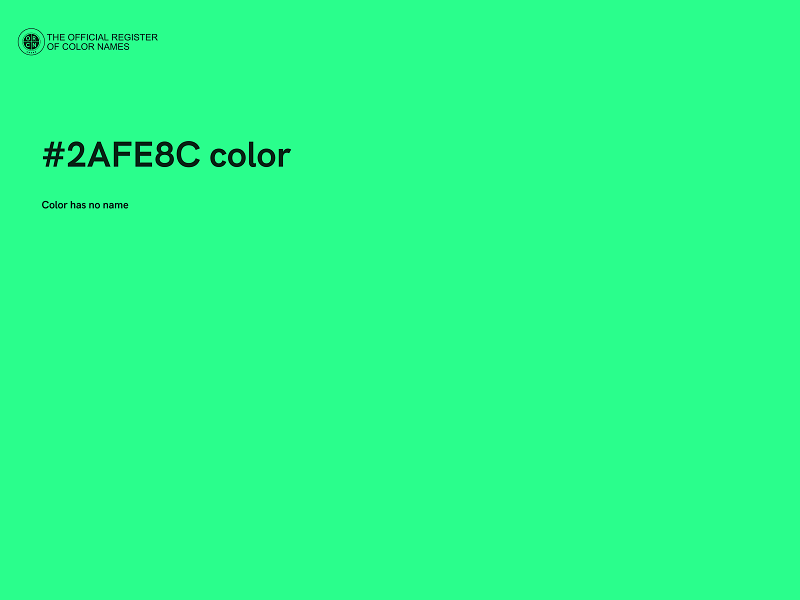 #2AFE8C color image