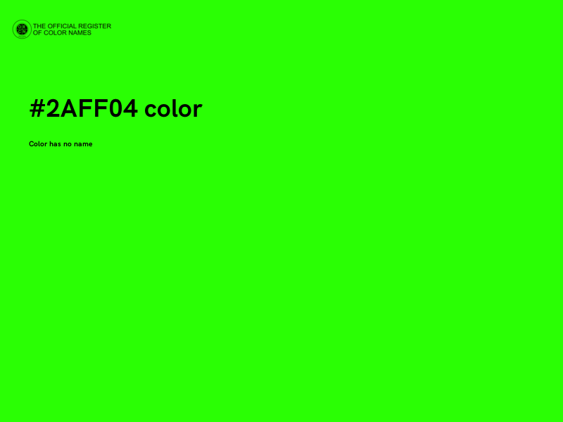 #2AFF04 color image