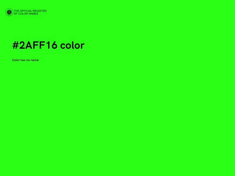 #2AFF16 color image