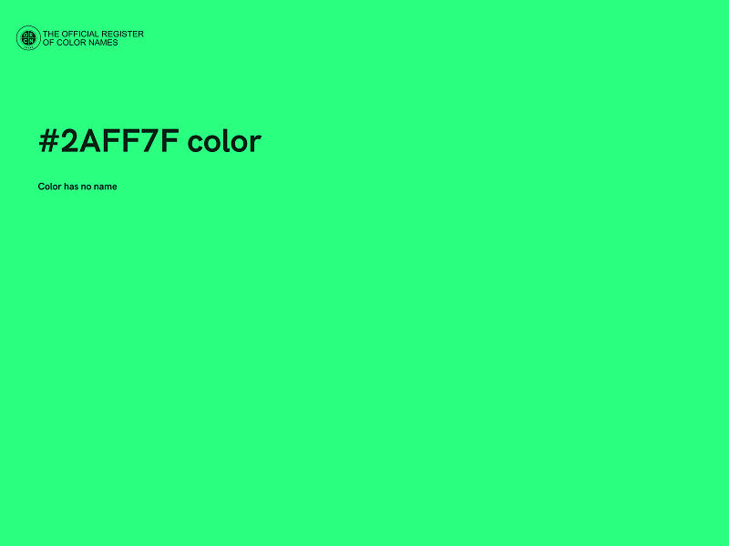 #2AFF7F color image