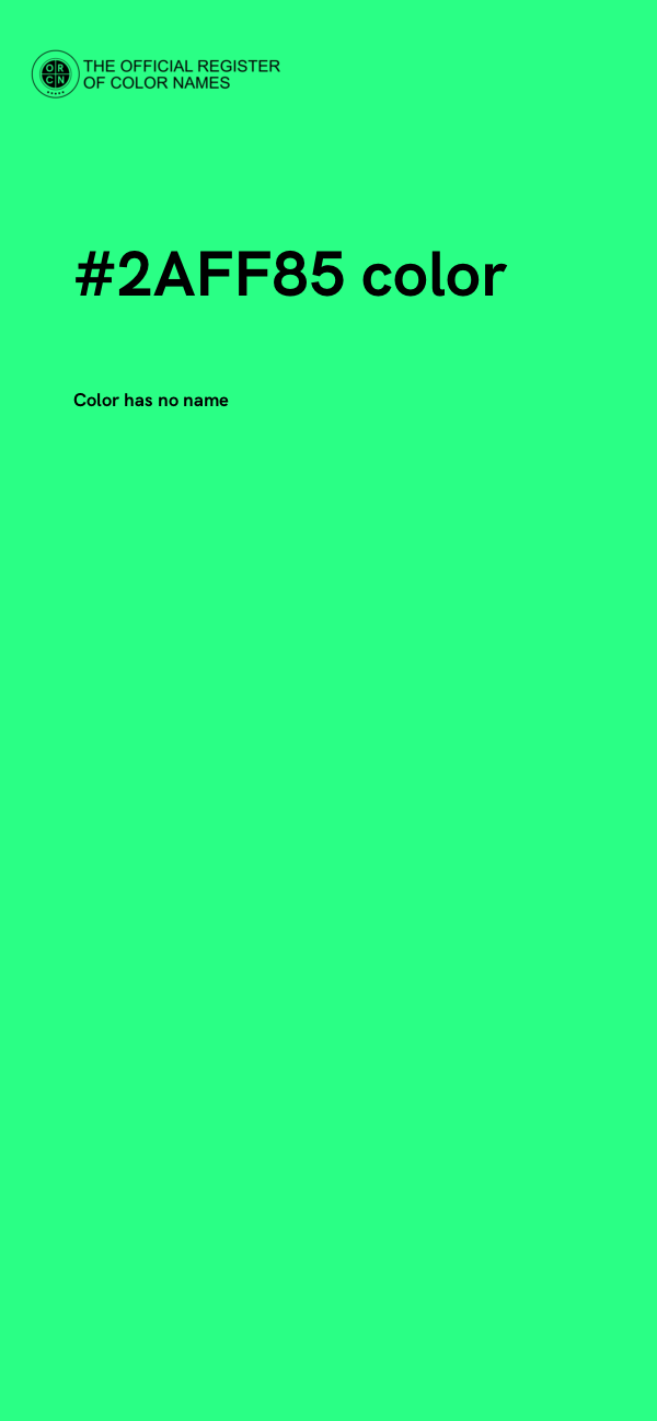 #2AFF85 color image