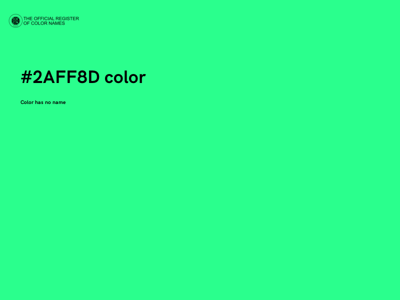 #2AFF8D color image