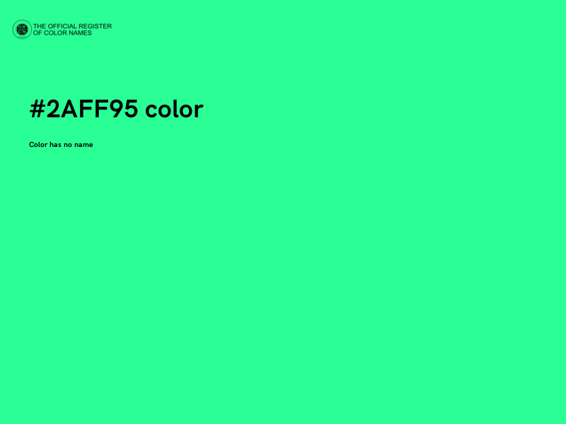 #2AFF95 color image