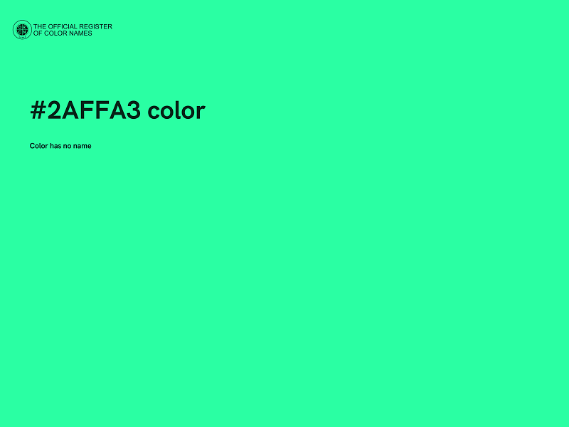 #2AFFA3 color image