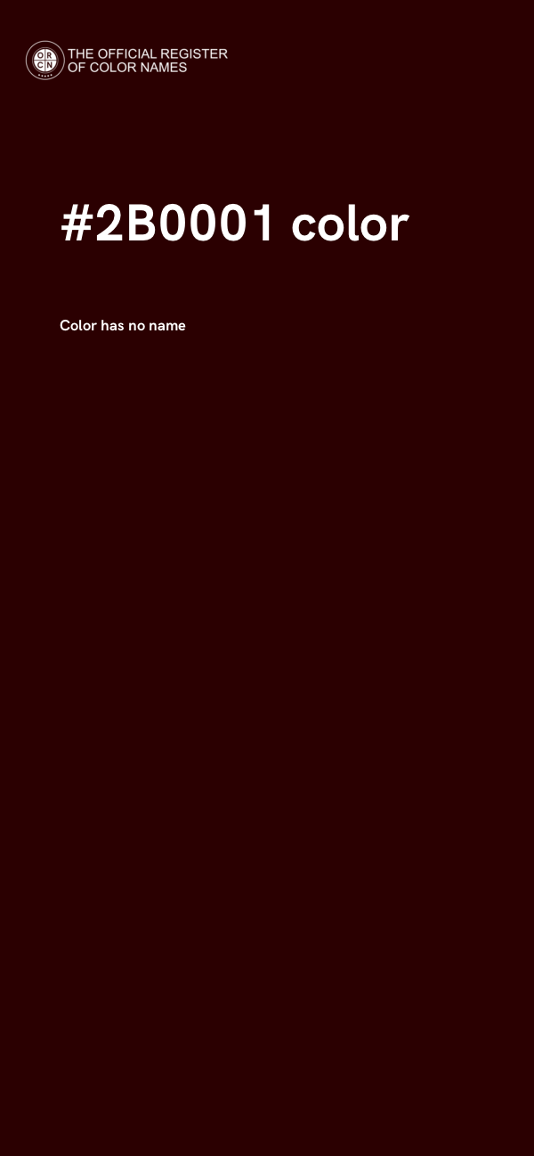 #2B0001 color image