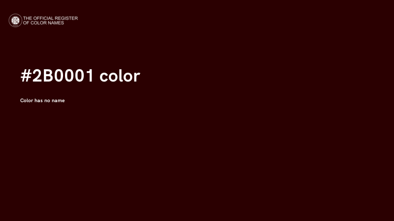 #2B0001 color image