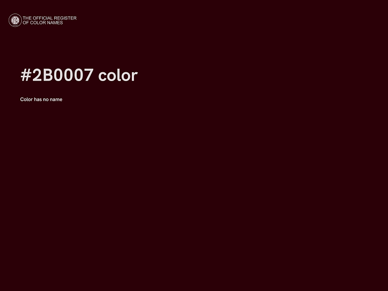 #2B0007 color image