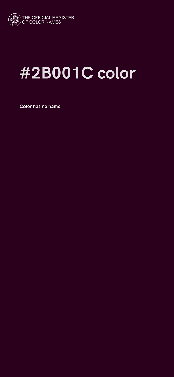 #2B001C color image
