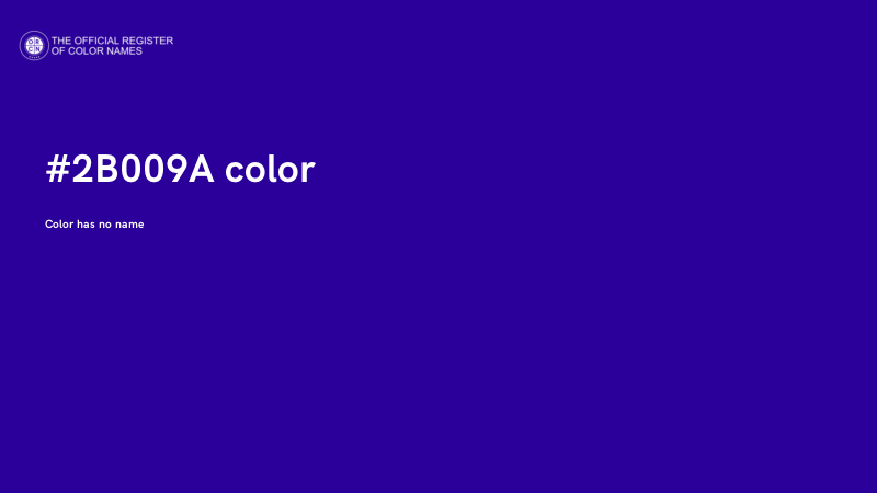 #2B009A color image
