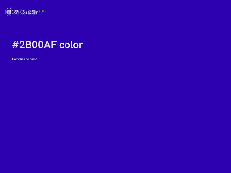 #2B00AF color image