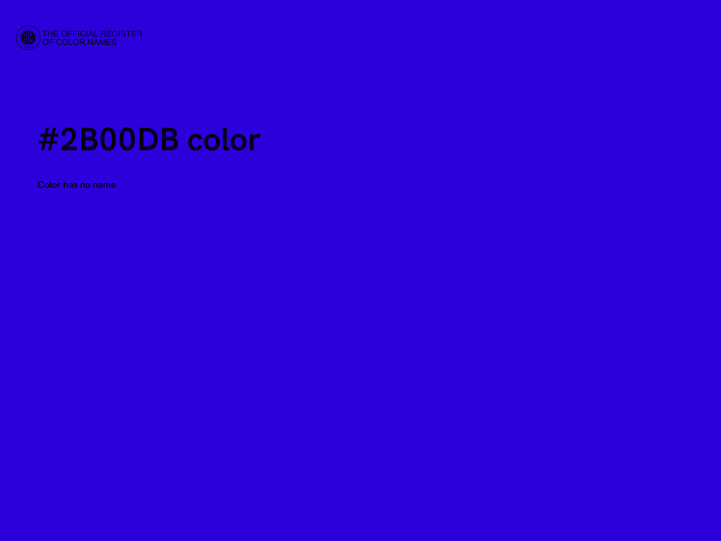 #2B00DB color image