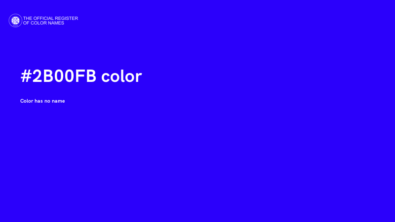 #2B00FB color image