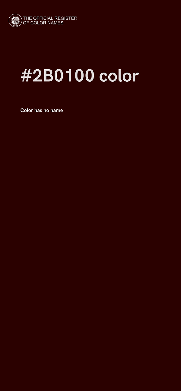 #2B0100 color image