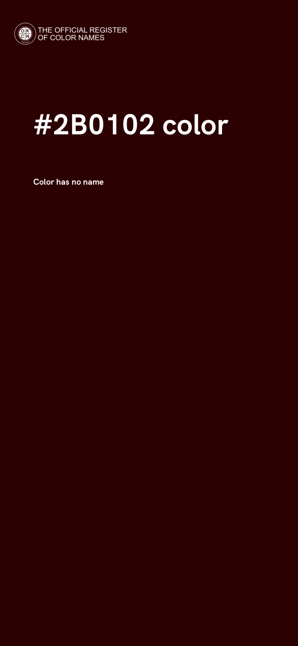 #2B0102 color image
