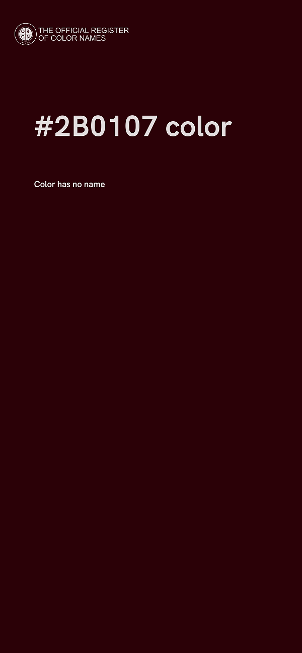 #2B0107 color image
