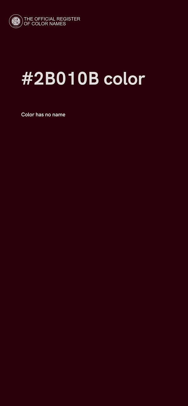 #2B010B color image