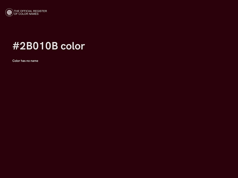 #2B010B color image