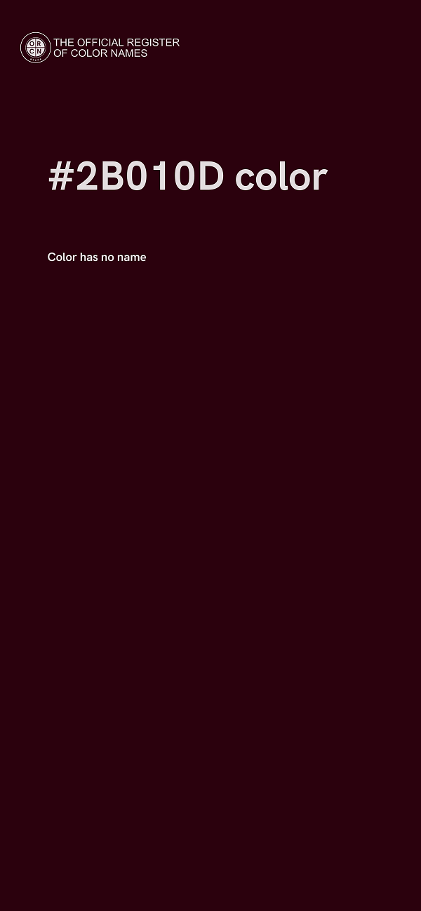 #2B010D color image