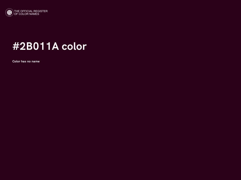 #2B011A color image
