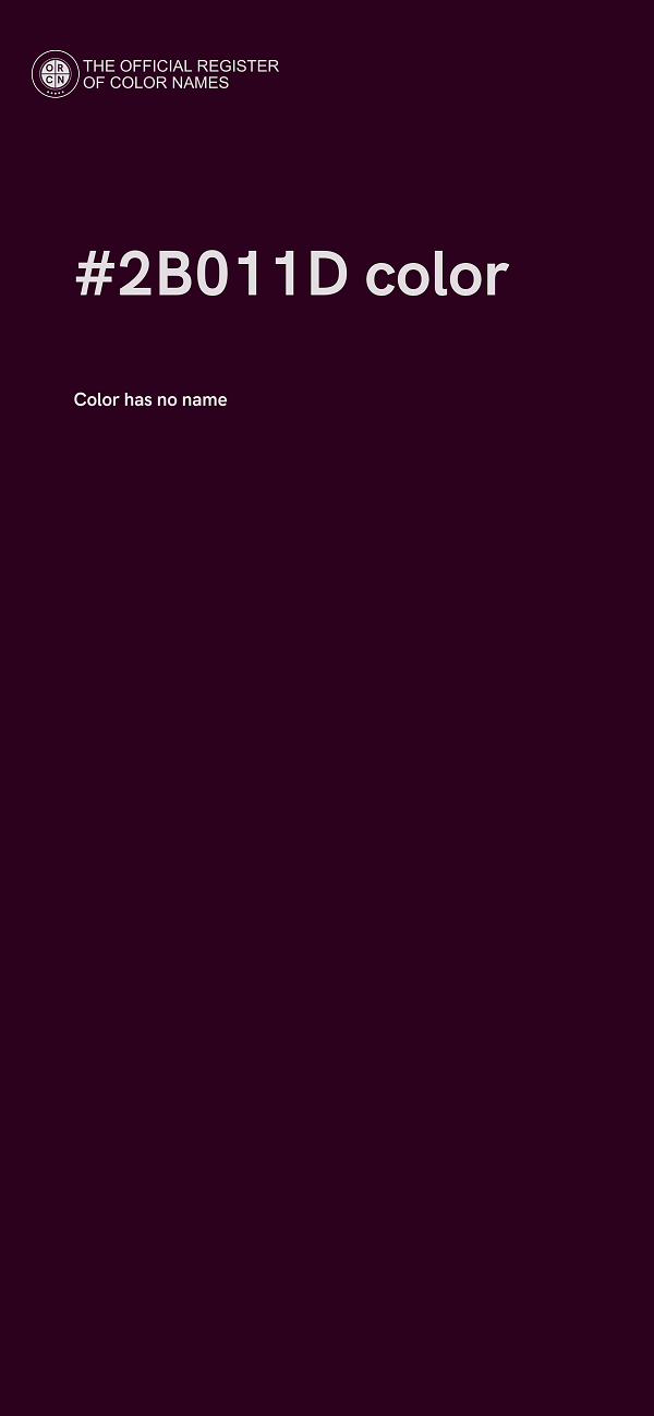 #2B011D color image