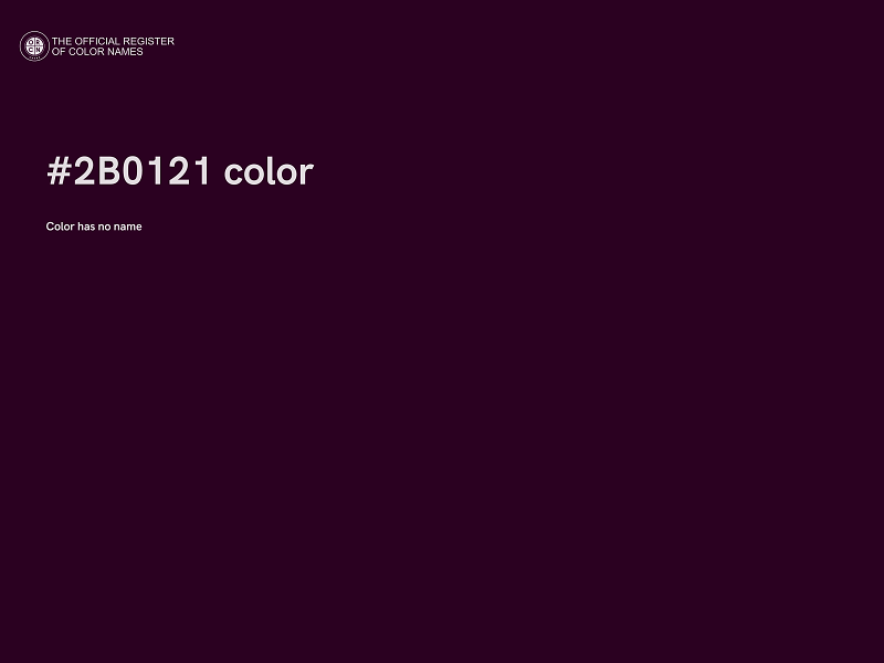 #2B0121 color image