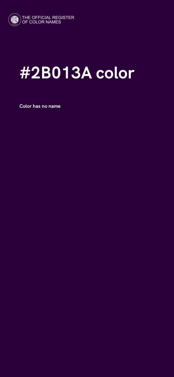 #2B013A color image