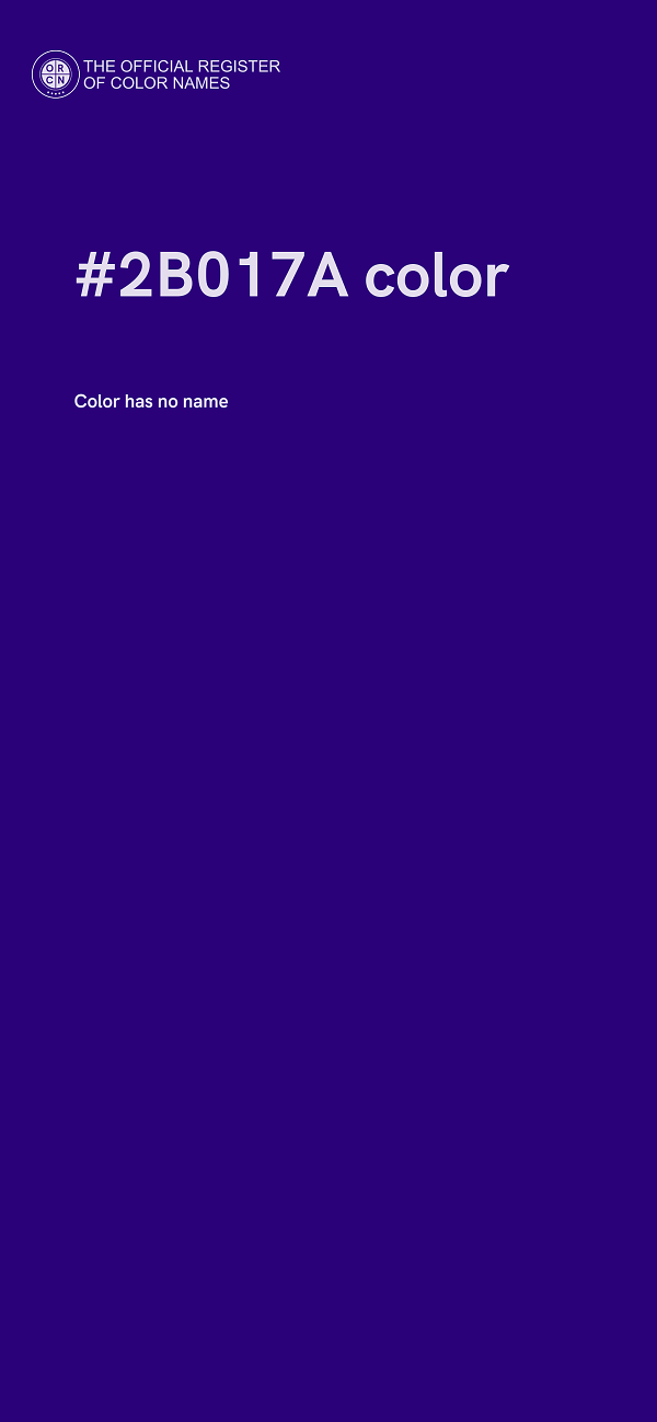 #2B017A color image
