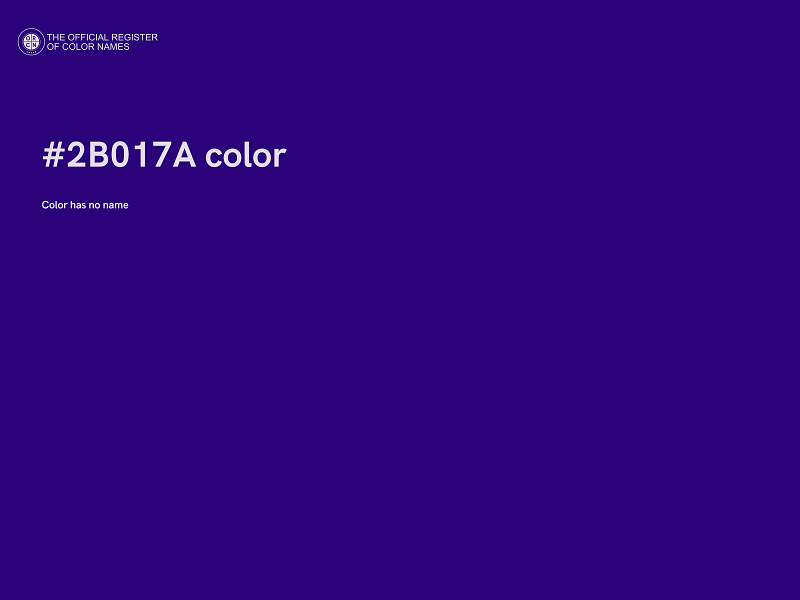 #2B017A color image