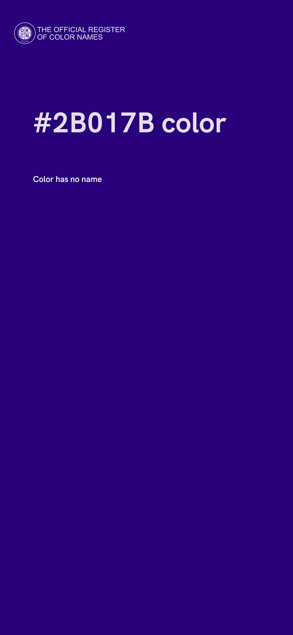 #2B017B color image